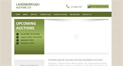 Desktop Screenshot of landsboroughauctions.com